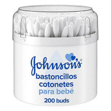 Johnson's Baby Bastoncillos 100% Pur Coton pour Bébé, Enfants et Adultes 200 Unités | Sécurité et Douceur Assurées