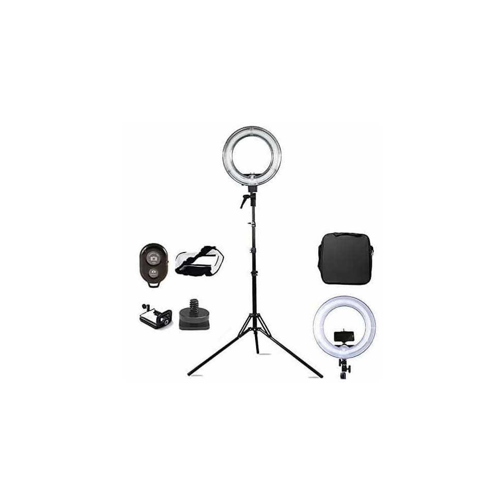 13.5" 45W 5500K Dimmable LED Ring Light Kit with Tripod Stand & Cellphone Holder for Photo YouTube Vlog Makeup Video Shooting Salon Portrait Selfie