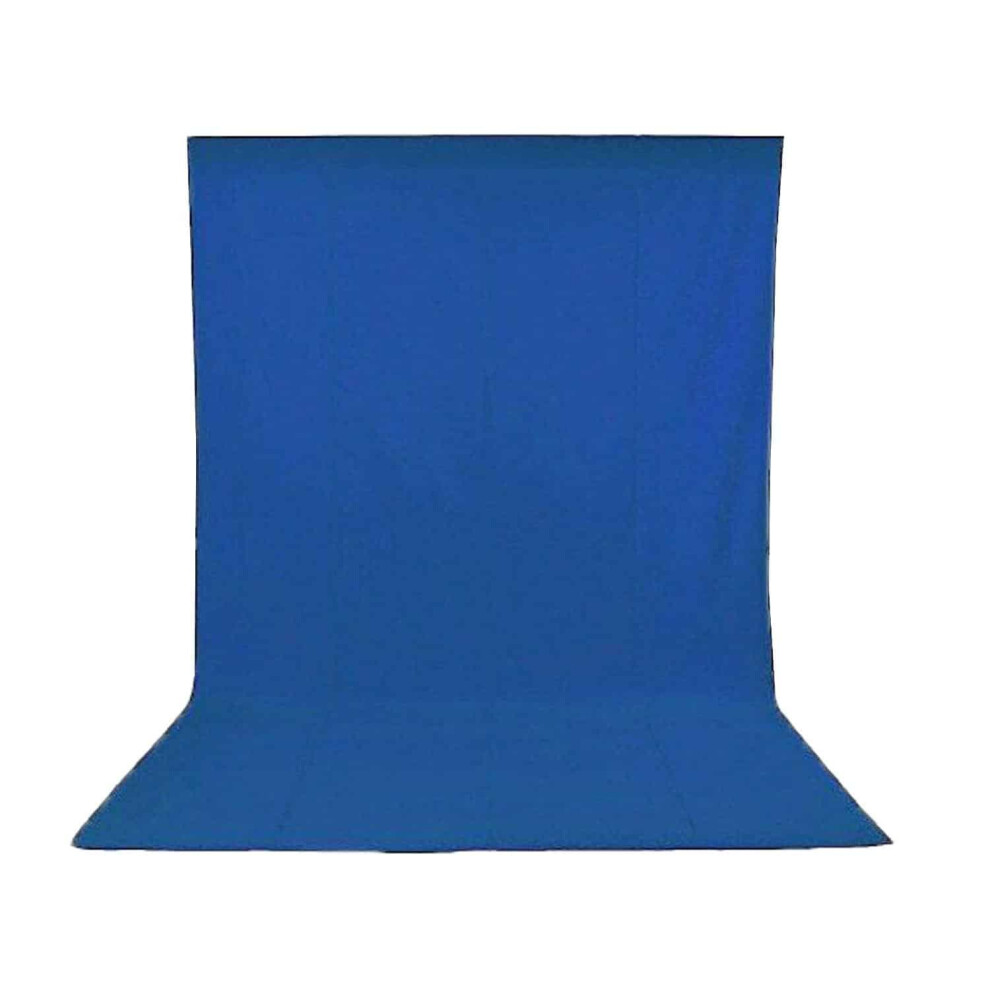 1.8x2.7m/6x9ft Photo Video Studio 100% Cotton Muslin Collapsible Backdrop Background for Photography Blue