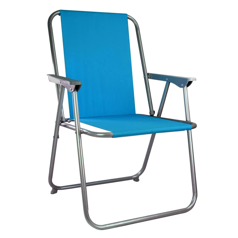 (Blue) Outdoor Folding Deck Chair | Garden, Picnic & Camping Furniture