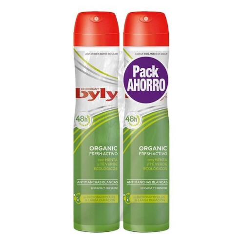 Byly Organic Extra Fresh Deodorant Spray 2x200ml
