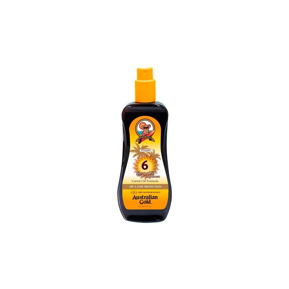 Tanning Oil Sunscreen Australian Gold SPF 6 (237 ml)