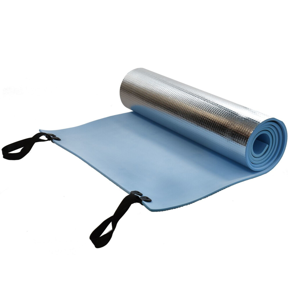 (Blue (Insulated)) Camp Roll Mat Soft Yoga Mat Festival Sleeping Tent Lightweight Eva Foam Mattress