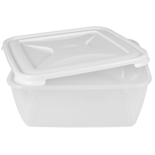 Wham (10L) Wham Plastic Food Storage Shelf Box Stackable Containers Clear Secure Clip Lid