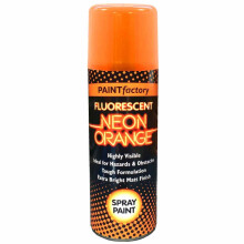 (Orange) Fluorescent Neon Spray Paint 200ml Ultra Bright Matt Finish Auto Creative Paint