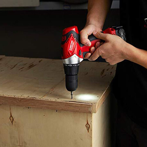 Dekton Power 18V Pro 14 pc Cordless Drill Set With Spirit Level Bits LED Light 1