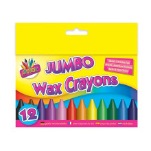 (Wax Crayons) Childrens Jumbo Wax Crayons Fine Tip Fibre Colouring Pens Arts Crafts 12/24 Sets