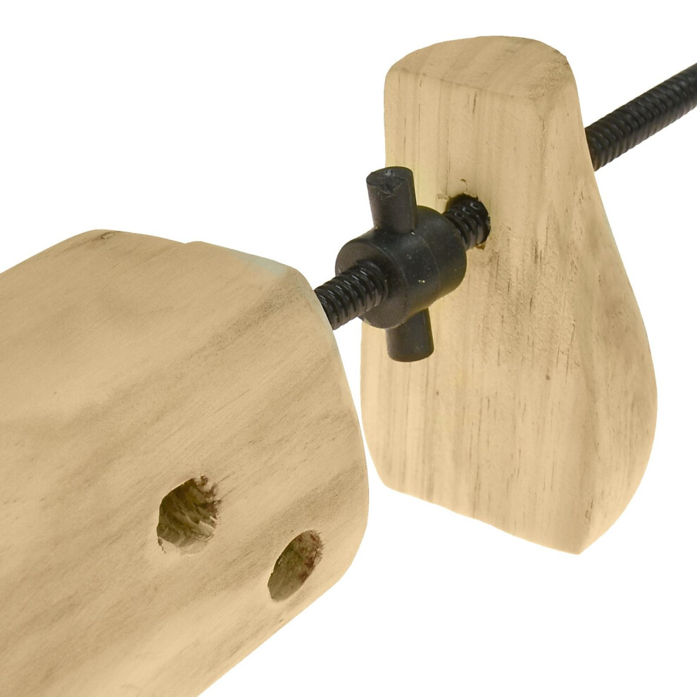 2x Mens Gents Shoe Stretcher Corn Bunion Blister Tree Wooden Shaper Size UK 6-12