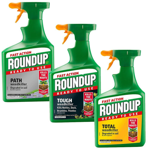 1.2L Roundup Fast Action garden Weed Root Killer Spray Ready to Use ...