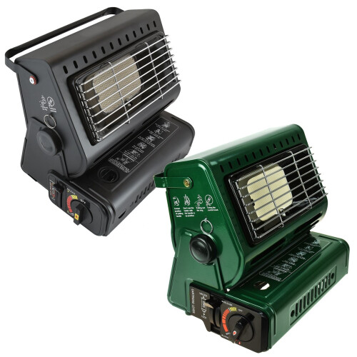 Portable Butane Gas Heater Element Safe Grill Carry Handle Outdoor