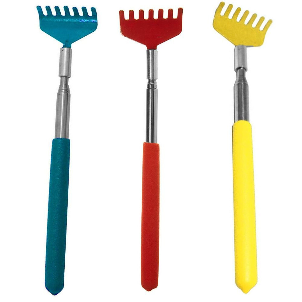 Asab Telescopic Extendable Handy Portable Back Scratcher Pocket Metal Pen Clip Random