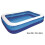 (Regular Pool) Large Rectangular Inflatable Swimming Paddling Pool Kid Family Summer Garden Fun 1
