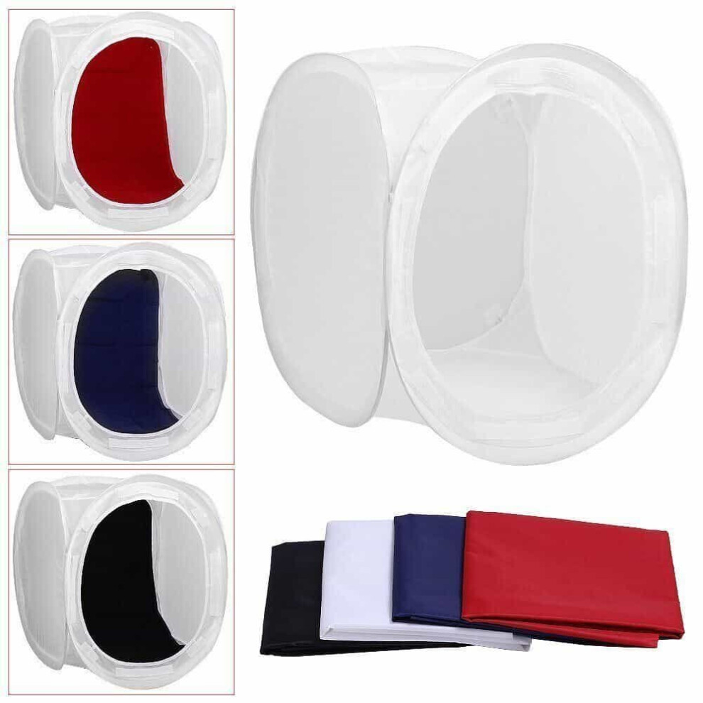 Photo Studio Shooting Tent Light Cube Diffusion Softbox Kit with 4 Colors Backdrops for Photography Professional Product Shooting Equipment 60x60CM