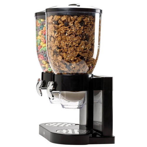 SQ Professional (Black) SQ Professional Double Cereal Dispenser 500g Cylinder X 2 1