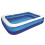 (Regular Pool) Large Rectangular Inflatable Swimming Paddling Pool Kid Family Summer Garden Fun 2
