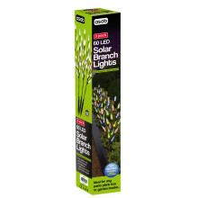 (Multi-Coloured) 60 LED Branch Leaf Tree Solar Power Lights Outdoor Garden Path Patio Borders