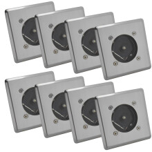 (8 Pack) Solar Power Decking Floor Light Patio Ground White LED Outdoor Lighting Garden