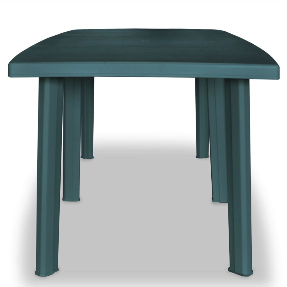 vidaXL Garden Table 210x96x72 cm Plastic Green Outdoor Camping Table Furniture