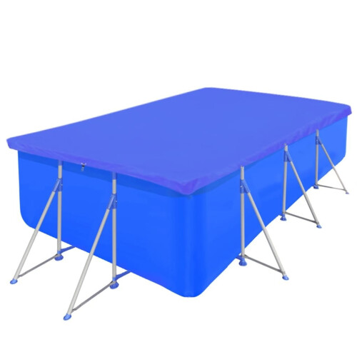 VidaXL vidaXL Pool Cover PE Rectangular 394x207cm Guard Safety Protection Cloth Sheet 2