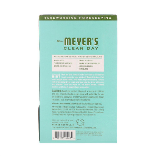 Mrs. Meyer's Clean Day Torkdukar - Basil - 80 st - 2 pk 2