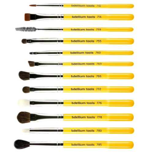Bdellium Tools, Studio-Serie, Augen-Bürsten-Set und Pouch, 12 Pc Set