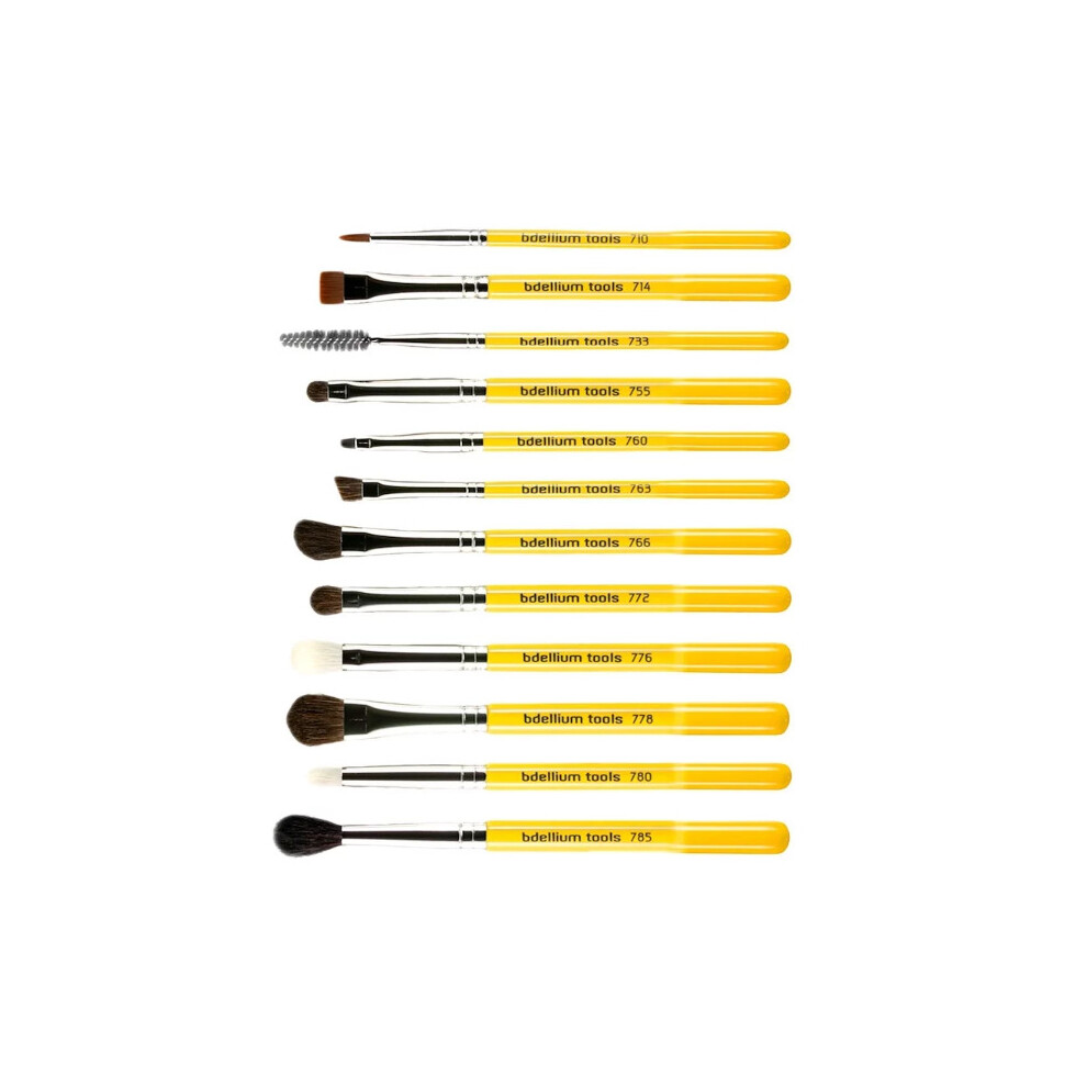 Bdellium Tools , Studio Line, Eyes Brush Set And Pouch, 12 Piece Set