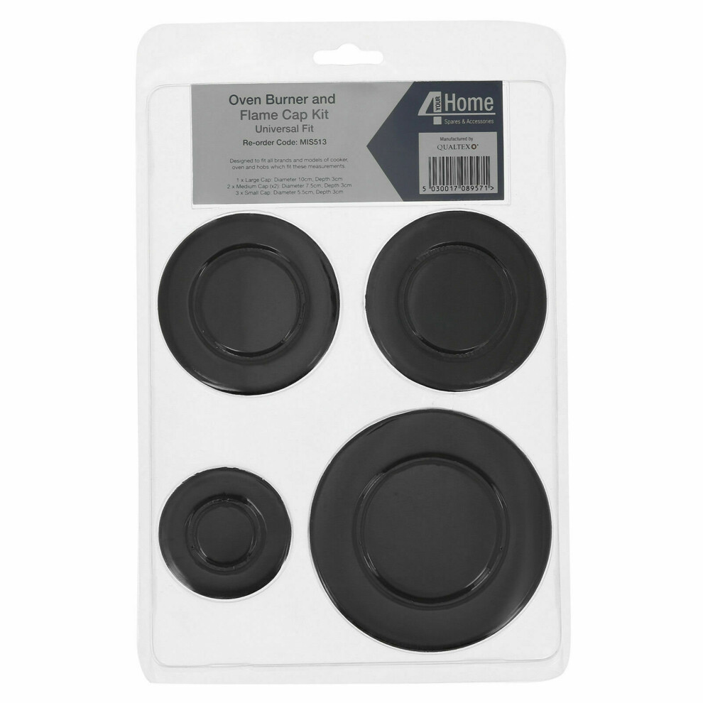 UNIVERSAL COOKER OVEN BURNER AND FLAME CAP KIT