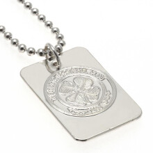 Celtic FC Silver Plated Dog Tag and Chain