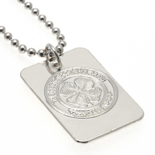 Celtic FC Silver Plated Dog Tag and Chain
