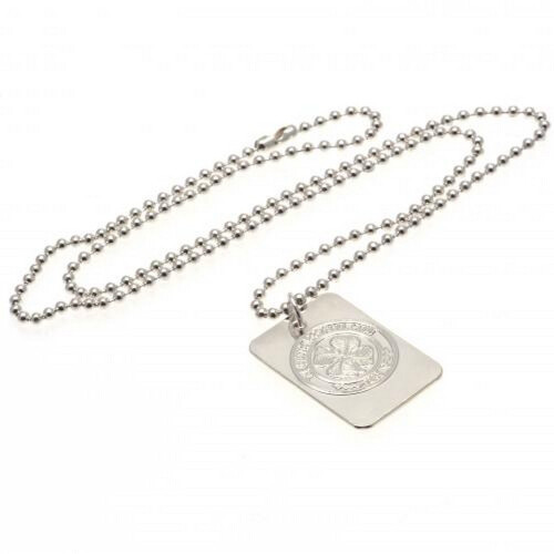 Celtic FC Silver Plated Dog Tag and Chain 1