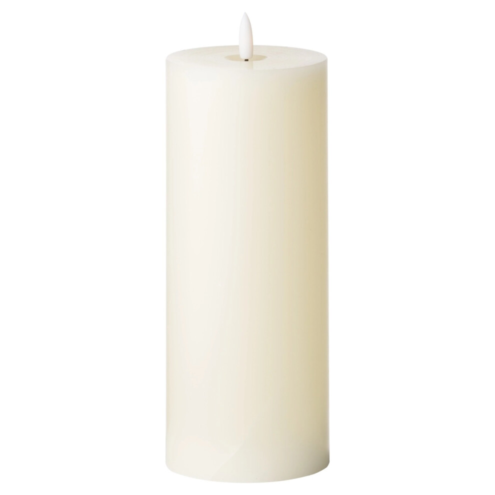 Hill Interiors Ivory Luxe Collection Natural Glow 3.5 X 9 Led Candle