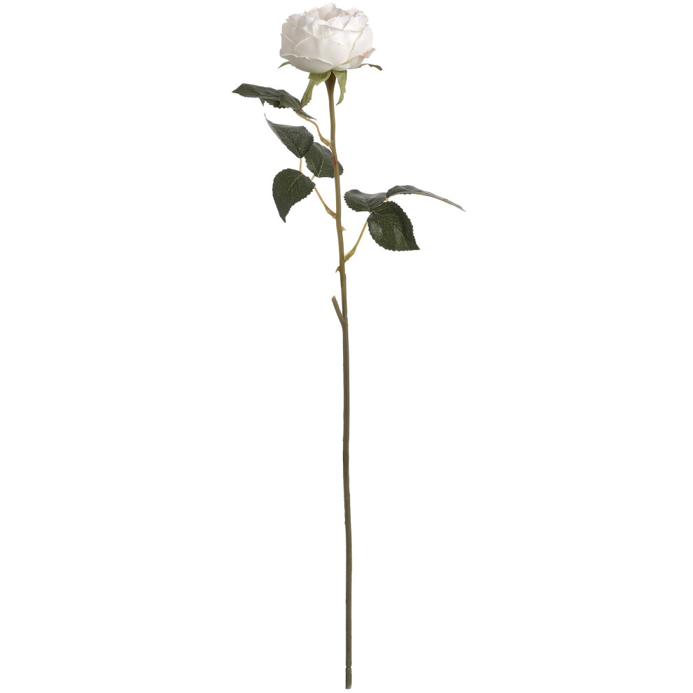 Hill Interiors White Artificial Austin Rose