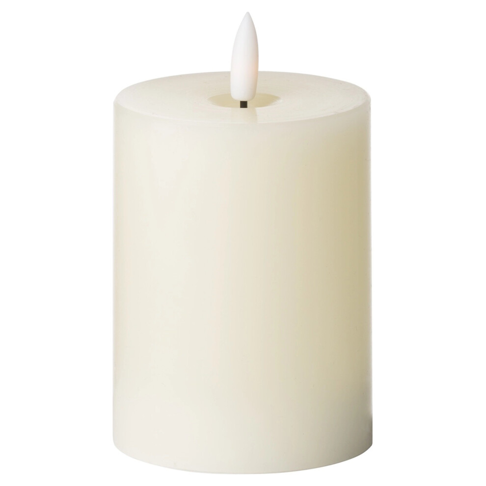 Hill Interiors Ivory Luxe Collection Natural Glow 3 X 4 Led Candle