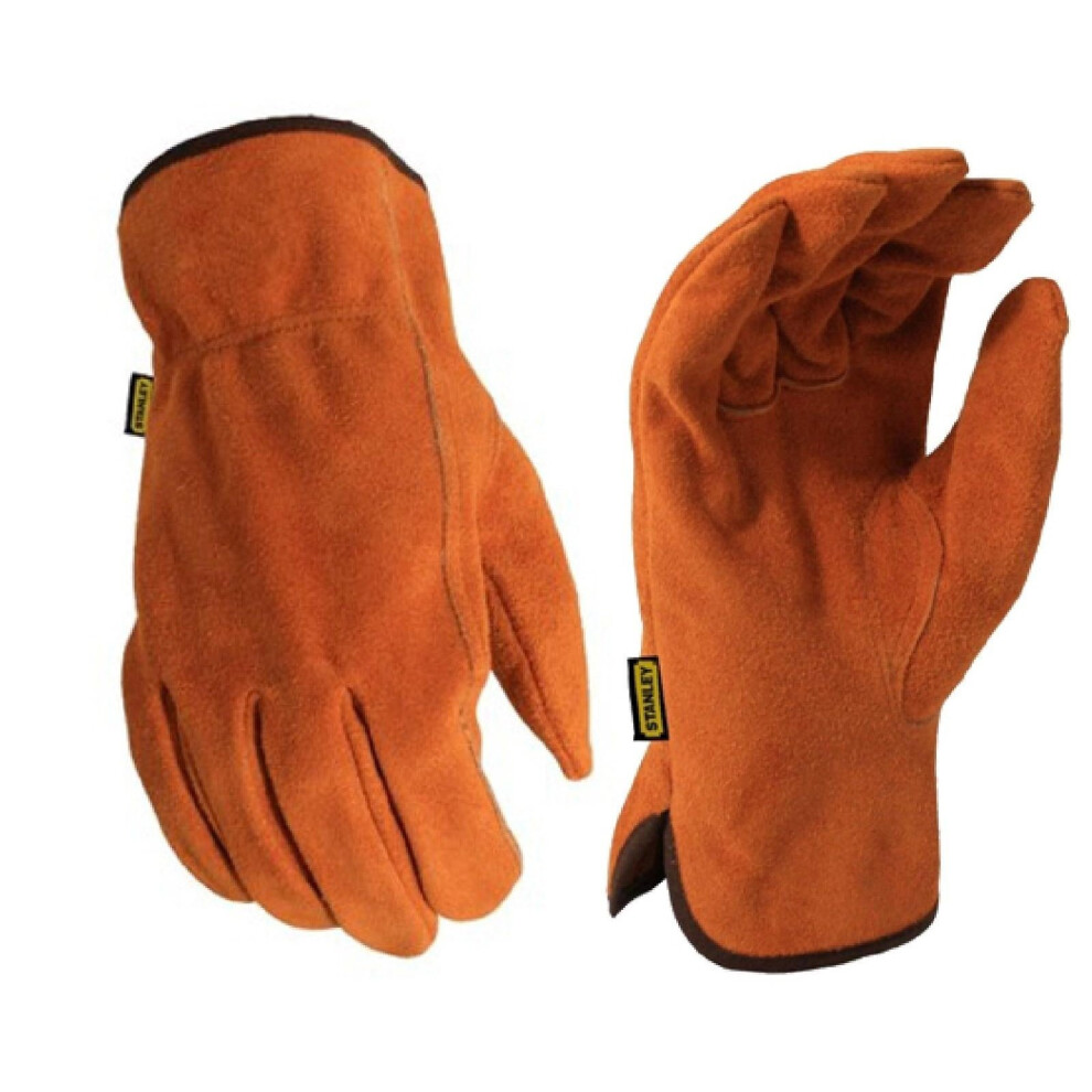 Stanley Mens Split Leather Cowhide Glove