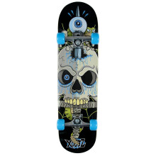 Xootz Kid's Snake Skull Complete Beginners Double Kick Trick Skateboard - Maple Deck, 31 x 8 Inches