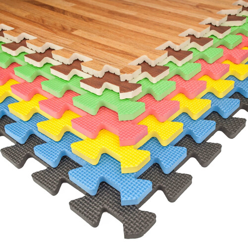 Eva Soft Foam Floor Mats Interlocking Gym Kids Exercise Play Mat Office