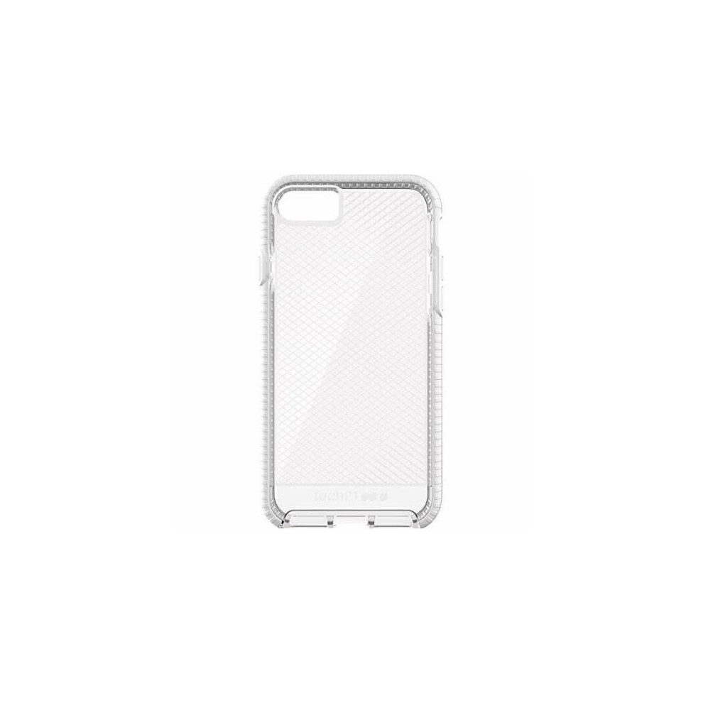 (Clear/White) Tech21 Evo Check Case Cover For Apple iPhone 7 Plus & 8 Plus