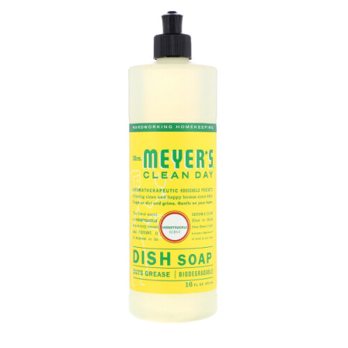 Mrs. Meyers Clean Day, Dish Soap, Honeysuckle Scent, 473ml