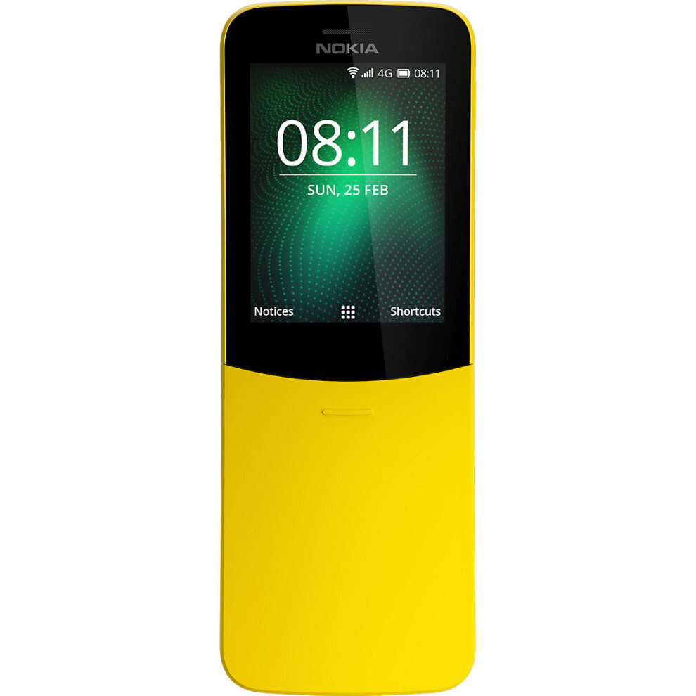 (Yellow) Nokia 8110 Dual Sim | 4G | 4GB | 512MB RAM