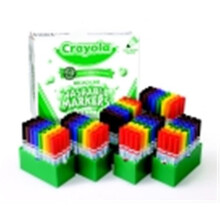 Crayola Non-Toxic Washable Marker Classroom Pack - Assorted Colors, Pack 192