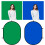 Chroma Key Blue & Green Screen Rectangular Background | 1.5x2m | 7