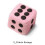 Grote roze pluche dobbelstenen voor Bunco 1