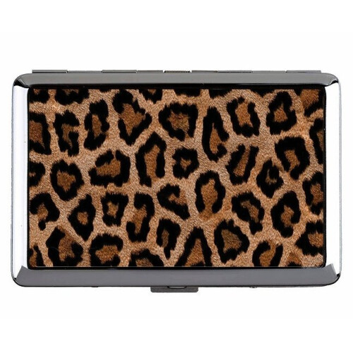 Cigarette Case Holder,Background Wild Leopard Hard Box And Holder(King Size)