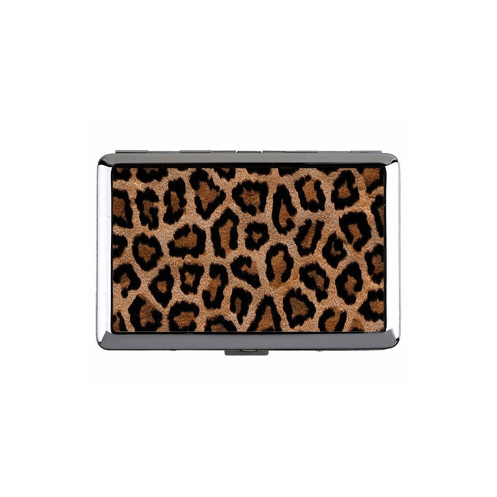 Cigarette Case Holder,Background Wild Leopard Hard Box And Holder(King Size)