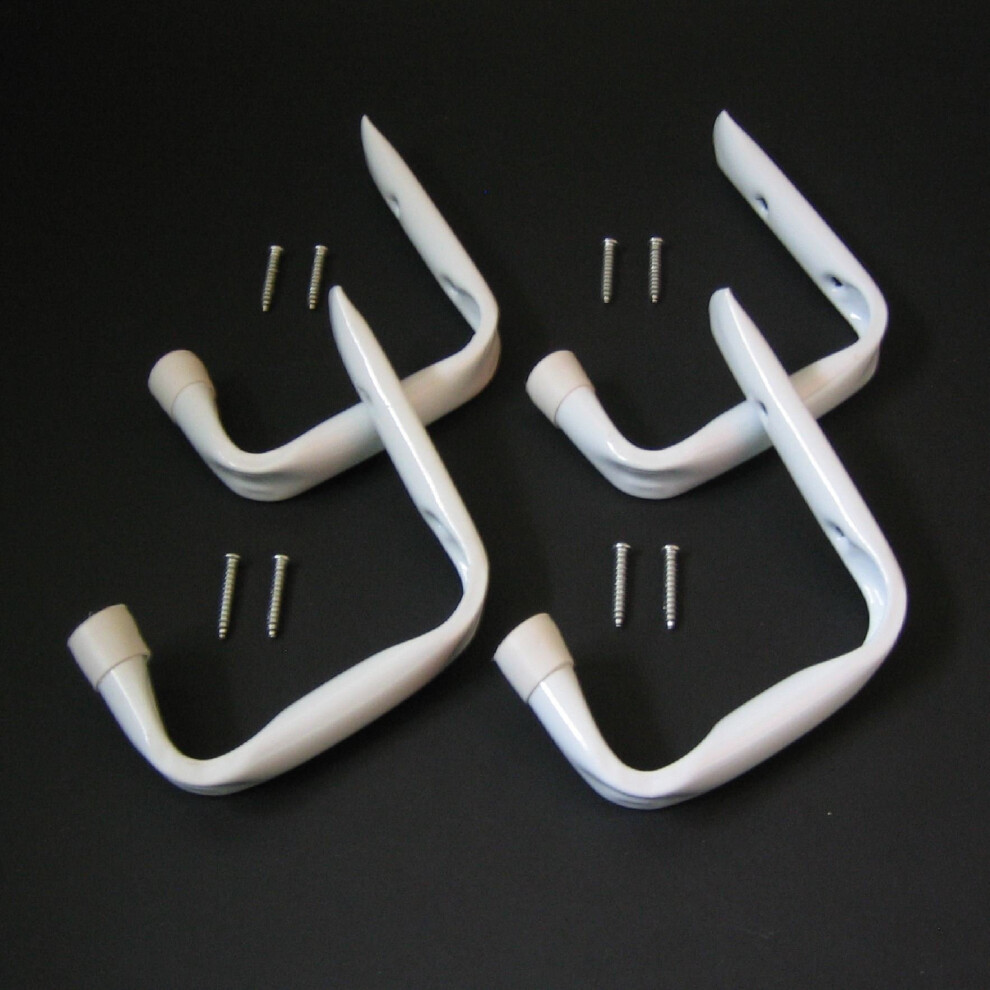 4 X Large Ladder Hooks / Garage Shed Storage Bikes Workshop Tools Garden 700615459599