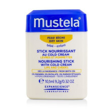 Mustela Baby Voedende Stick - Lip & Gezichtsvocht voor Droge Huid - met Avocado, Koude Crème & Was - 0.32 oz.