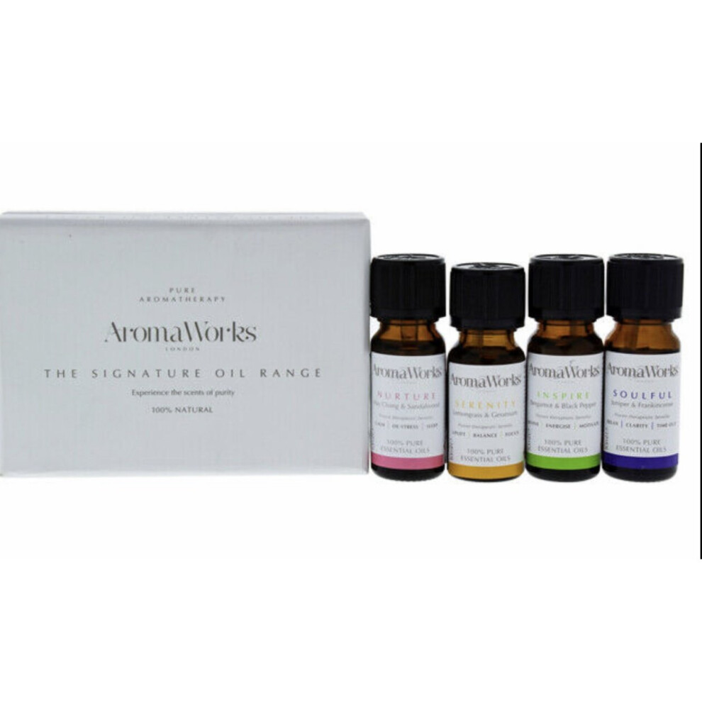 Aromaworks Signature Essential Oil 4 pack set