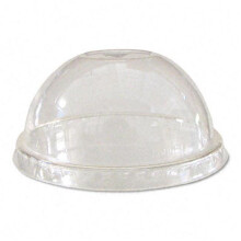 Lids  for Corn Clear Plastic Cups  Dome  Clear  1000/Carton