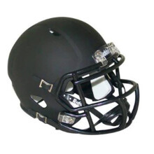 Riddell Blank Replica Mini Speed Style Matte Black with Black Parts Helmet