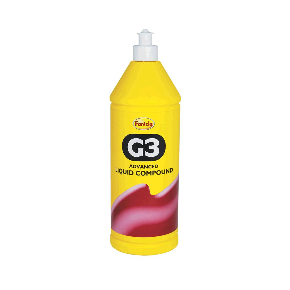 Farecla G3 Liquid Compound 1L Ag3-1400 - Fast Cutting, High Gloss Finish, Silicone Free 676336010091
